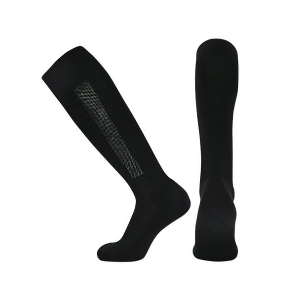 Calcetines de moda para hombre, de color liso, absorbentes del sudor, antideslizantes, con parte inferior de toalla por encima de la rodilla, de tubo alto, deportivos, de fútbol, de algodón para mujer