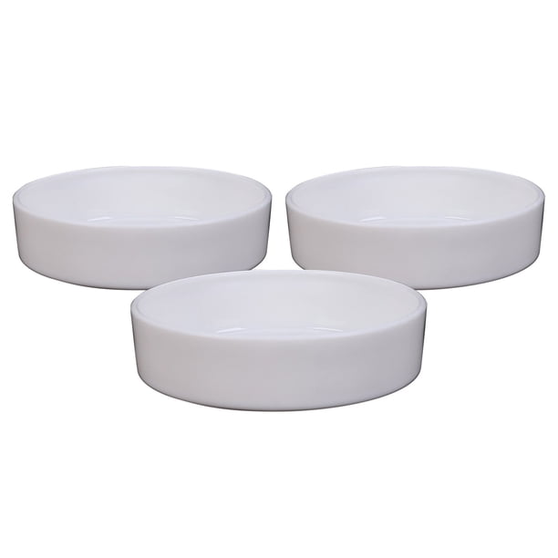 Bandejas de plástico engrosado de imitación cerámica de paletas de madera brasileña ajkijo, multifuncionales para servir y exhibir, fáciles de limpiar, ligeras, juego de 3 piezas blancas.