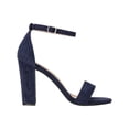 thumbnail image 4 of Women Chunky Heeled Ankle Strap Sandals Elegant Single Band Buckle Decor Sandals High Heel Sandals Open Toe Ankle Strap Sandals Heels, 4 of 5
