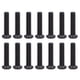 thumbnail image 3 of 50 Uds DIN 7985 tornillo de máquina de cabeza plana de acero totalmente roscado pernos chapados en Zinc negro sujetador M3x12, 3 of 5