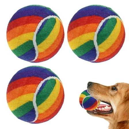 YOSADIER Tennis Balls Elastic Rubber Durable Pet-Friendly Outdoor Sports