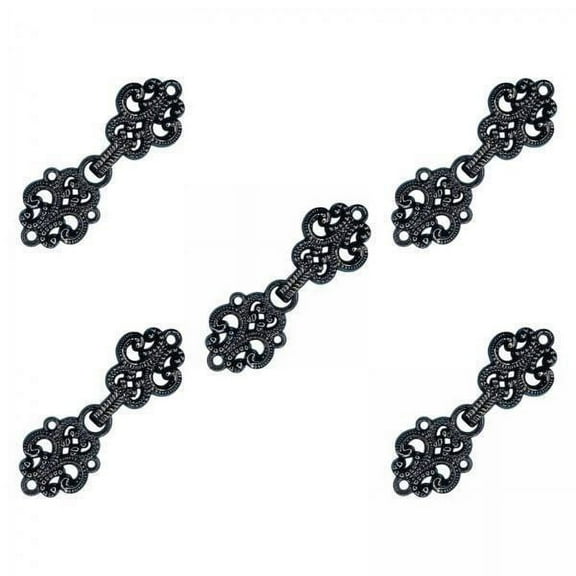 balikha 4x5Pcs Cloak Clasp Fasteners Clasp Closure Buttons for Costumes Sweater Outfit Black