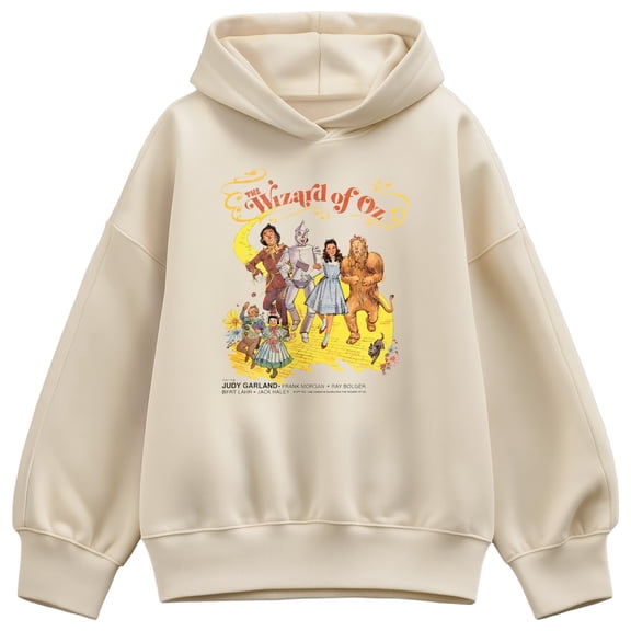 Wizard of Oz - Movie Poster - Women's Oversized Fleece Hoodie Sweatshirt