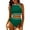 B_ Army Green, variant on UTSJKR Bikini Sets for Women Two Piece High Waisted Tummy Control Sporty Swimsuits High Cut Color Block Bathing Suit Black L