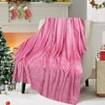 thumbnail image 3 of Taotanxi Fleece Blanket Pink#1073 Throw Blankets for Couch & Bed, Luxury Plush Cozy Fuzzy Blanket 40x60 inches, Super Soft Warm Lightweight Throw Blanket for Travel Camping, 3 of 6