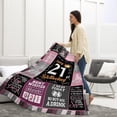 thumbnail image 3 of Sweet 21st Birthday Gifts for Girls- 21 Year Old Birthday Gifts Blanket for Her, Sweet 21st Birthday Gift Ideas for Girl, 21st Bday Decorations Blanket 60"X50", 3 of 6