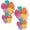 Colorful, variant on JennyShop Flower Drop Earrings Floral Raffia Earrings Statement Dangle Earrings Trendy Cute Summer Jewelry for Women