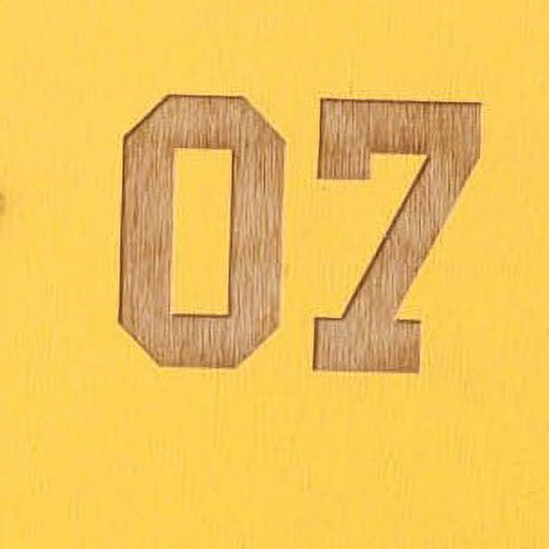 Personalized Yellow Wood Football Helmet Plaque