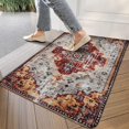 thumbnail image 3 of Bohemian Brown Ethnic Vintage Pattern Rug Welcome Door Mat Decorative Doormat Farmhouse Low-Profile Floor Rug Switch Mat for Home Indoor Outdoor Decorations 17 X 30 Inch, 3 of 6