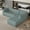 Blue, variant on MOONMISS 112.2" Chenille L-Shaped Modern Minimalist Modular Free Combination Living Room Sofa-Gray