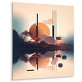 thumbnail image 2 of Designart "Pastel Serenity Mid-Century Bliss IV" Minimalism Metal Wall Art Prints, 2 of 5