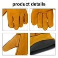thumbnail image 2 of Guantes de soldadura Guantes de aislamiento térmico Guantes de cuero a prueba de altas temperaturas MABOTO Guantes, 2 of 6