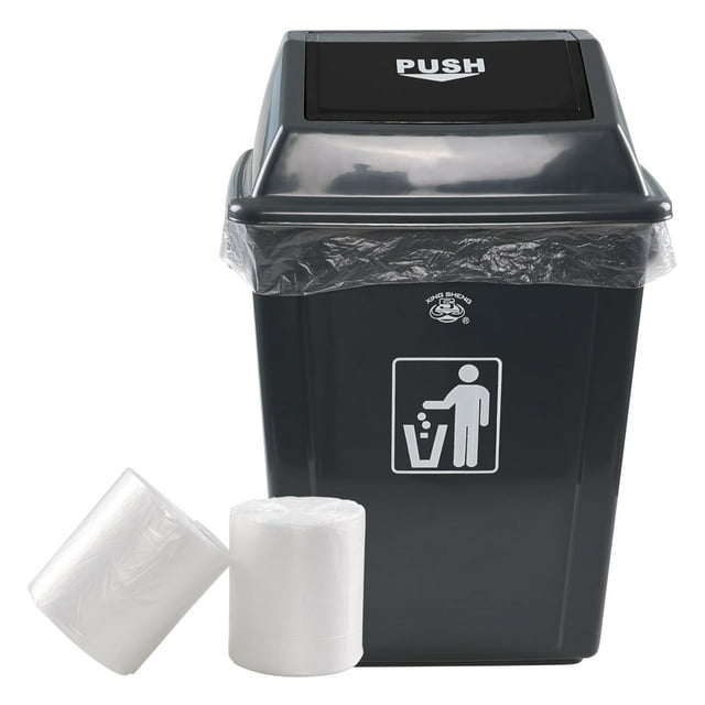 Pekky 18 Gallon Large Garbage Trash Bags, Clear Yard Waste Bags, 70 Counts