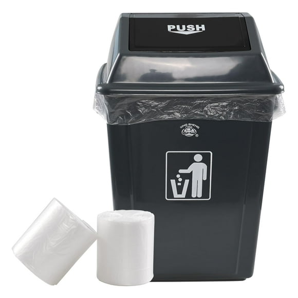 Pekky 18 Gallon Large Garbage Trash Bags, Clear Yard Waste Bags, 70 Counts