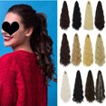 thumbnail image 1 of SAYFUT 18" 24" Hair Piece Pony Tail Min Claw Clip Ponytail Hair Extension For Women Synthetic Long Body Wavy Curly Hair Claw Hairpiec, 16Colors, 1 of 8