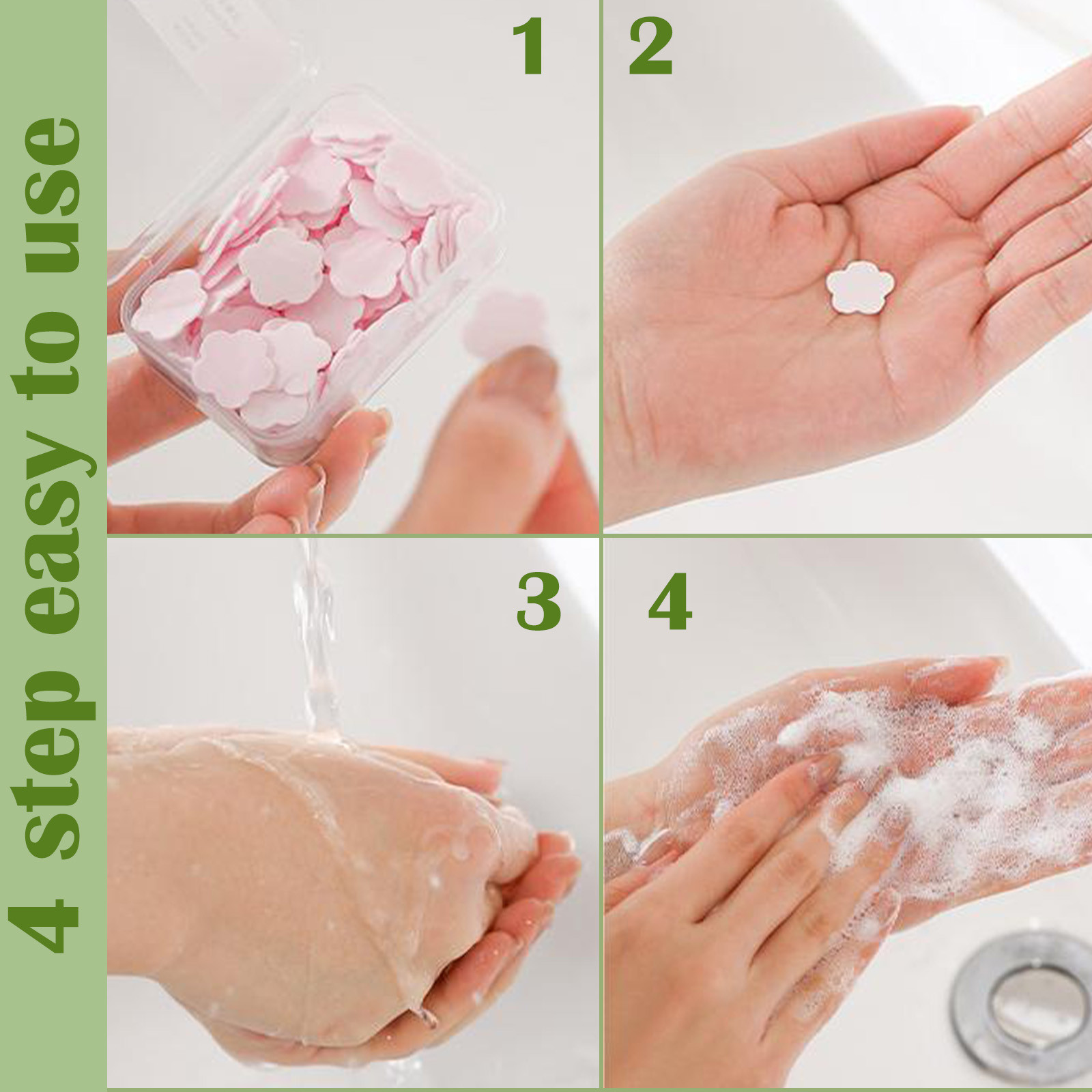 Soap Sheets, Portable and Dissolvable Soap Paper Sheets for Hand ...