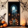 thumbnail image 5 of Halloween Door Curtain Decorations, 71" x 35" Door Cover | Door Curtain for Doorways, Entrances, Haunted Houses, and Halloween Parties, #09, 5 of 6