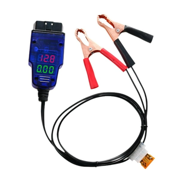 Ahorro de memoria del vehículo,Ahorro de memoria del cable de alimentación de emergencia automático,Clip del conector de la batería Voltaje de la pantalla digital,Conector de fuente de