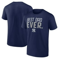 Men's Navy New York Yankees Best Dad Ever T-Shirt