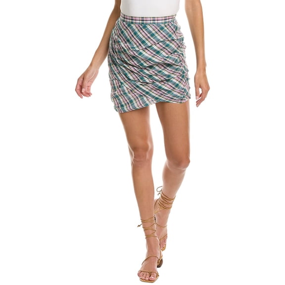 Isabel Marant womens  Etoile Birdy Mini Skirt, 40, Blue