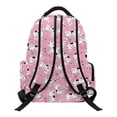 thumbnail image 2 of HUIACONG Pink Cat Print School Backpack for Kids Teens Age 5-16, Water Resistant School Bag with Adjustable Cushion Straps, Multi Pockets Sturdy Lightweight Bookbag for School & Travel, 2 of 7