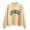Beige Sweatshirts 1PC, variant on Women Sweatshirts Letter Printed Long Sleeve Autumn Winter Crewneck Pullover Basic Daily Outdoor Cozy Travel Tops