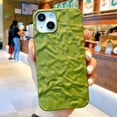 thumbnail image 1 of Funda de teléfono de lámina púrpura chapada mate 3D de lujo para iPhone 13, 12 Mini, 11, 14 Pro Max, XS, XR, X, 7, 8 Plus, funda trasera suave con purpurina fresca Fivean unisex, 1 of 2