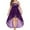 Purple, variant on Fesfesfes Plus Size Dress for Women Off Shoulder Sequins Splicing Evening Gowns Mother of the Bride Dress Elegant Solid Wedding Guest Dress Oversize Lace Front Slit Summer Dress