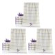 thumbnail image 1 of Inteprter Toallas faciales de rayas gruesas de algodón puro, toallas absorbentes de secado rápido con patrón de lavanda Type2 NO2 Inteprter CBP003779, 1 of 6