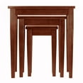 thumbnail image 6 of Pemberly Row 3-Piece Transitional Solid Wood Nesting Tables in Antique Walnut, 6 of 9