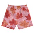 thumbnail image 2 of Kids' Beach Pants Comfortable Swim Trunks Red Maple Leaf Pattern Shorts for Pool Vacation and Lounge Wear 5T, 2 of 8