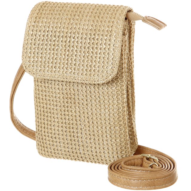 Bolso bandolera MINICAT con forma de pajita con soporte para botellas de agua