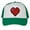 Green/White, variant on Top Headwear Boys Girls Retro Heart Hat - Youth Retro 8 Bit Pixelated Gamer Snapback Trucker Cap, White