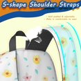 thumbnail image 5 of 17 Inch Lightweight Backpack,PVC Waterproof Oxford Fabric, Ergonomically Designed, with Large Capacity, Wildflower Garden Aesthetic Floral Print, 5 of 5