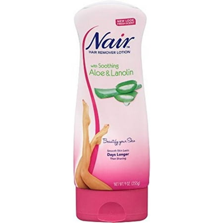 Nair Hair Removal Lotion - Aloe & Lanolin - 9 oz (Best Drugstore Wax Hair Removal)
