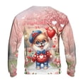 thumbnail image 2 of Happy Valentine’s Day Adorable Pomeranian Puppy Holding Heart Balloon All Over Print 3D Sweatshirt Unisex Merch Pom Dog Lover Gifts - 00030, 2 of 6