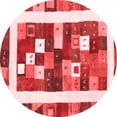 thumbnail image 1 of Ahgly Company Indoor Round Abstract Red Contemporary Area Rugs, 7' Round, 1 of 4