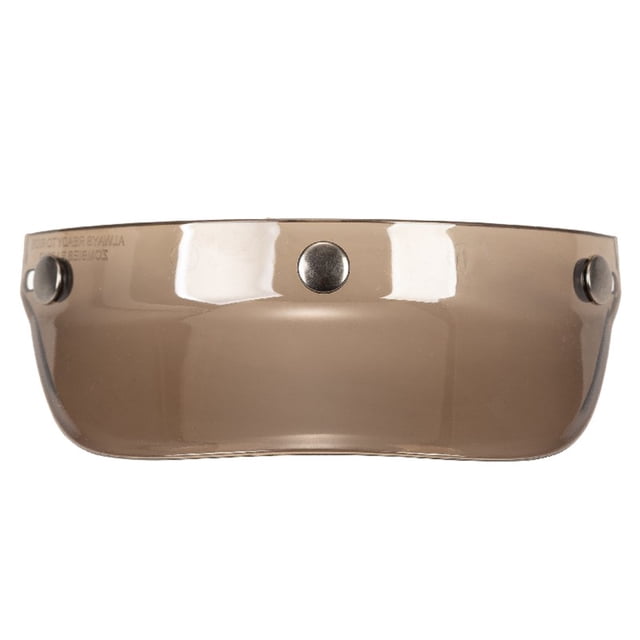 Universal 3 Snap-Button Visor Flip Up Wind Shield for Open Face Motorcycle Helmet