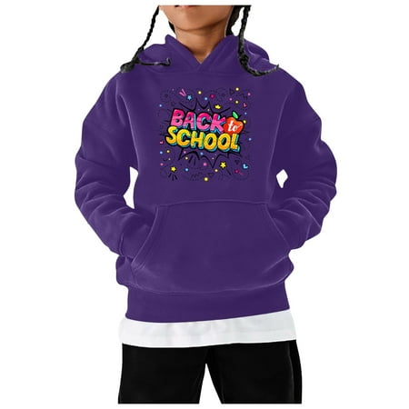 

JHLZHS Usa Sweatshirt Kids Children s Winter Fashion Festival Printed Solid Color Long Sleeved Hoodie Casual and Comfortable Coat White Sweater Cardigan Black Sweatshirt Hoodie