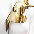 thumbnail image 6 of MaisoNovo Adhesive Bottle Holder for Soap Dispenser | Drill-Free Shower Bottle Holder | Shampoo Bottle Holder Set of 2 - Gold, 6 of 8