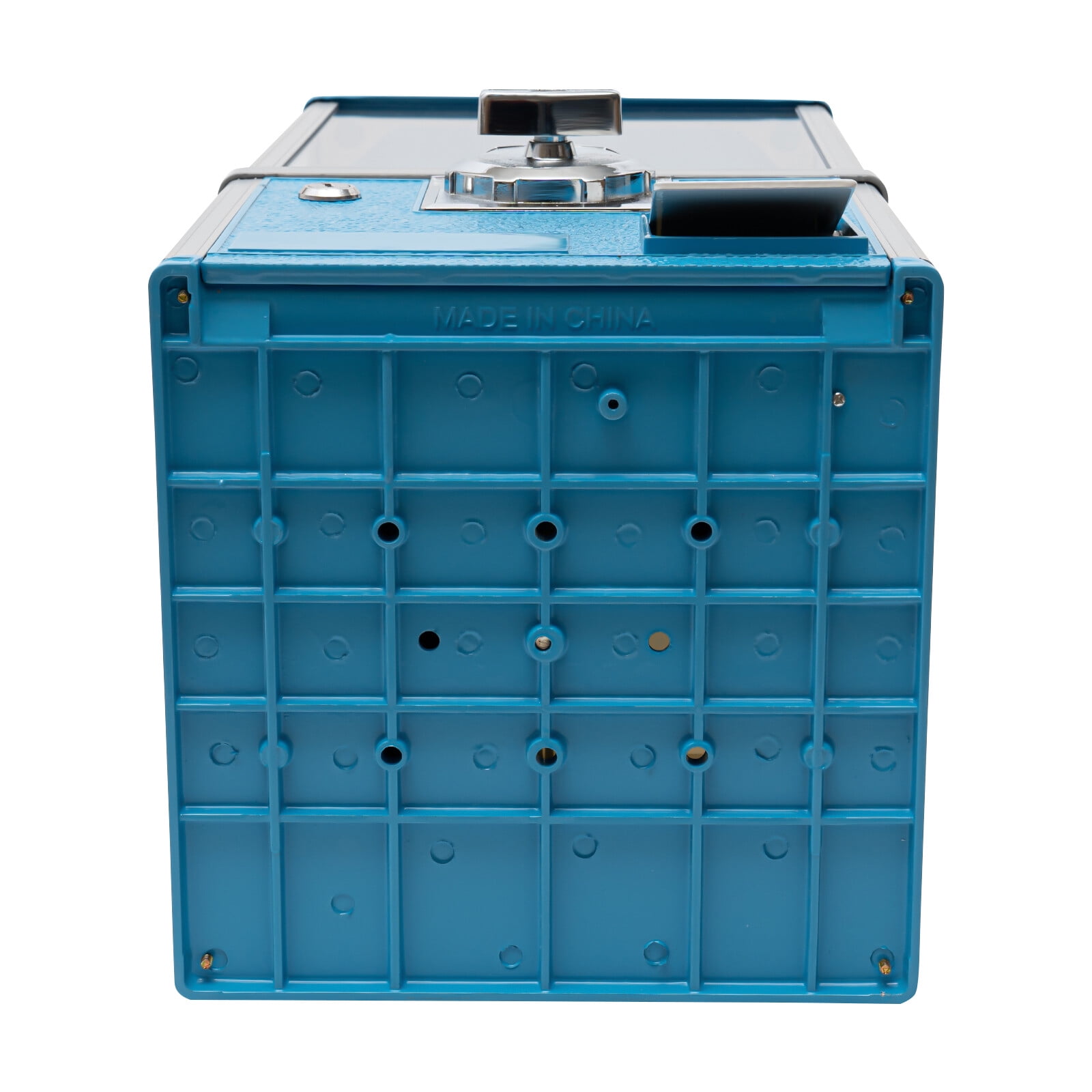 25-Cent Gumball Machine 20" H Vending Coin Bank Vintage Gumballs Dispenser Blue  Coin Bank Capacity 800 Coins 11.42*10.24*20.87 in for Game Stores, Retail Stores, and Amusement Parks