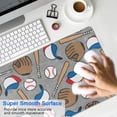 thumbnail image 4 of Long Mouse Pads for Desk,Baseball Items Pattern Desk Mats on Top Of Desks, Desk Mouse Pad Extra Large with 3mm Non-Slip Base and Stitched Edge for Gaming,Office,Work,Home 31.5"x11.8", 4 of 6