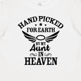 thumbnail image 4 of Inktastic Handpicked for Earth by My Aunt in Heaven with Angel Wings Boys or Girls Baby T-Shirt, 4 of 5
