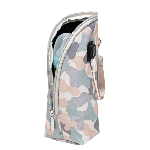 Biberón Usb Bolsa De Calor Calentador De Biberones Leche Portátil Calentador De Calor Termostato Aislado De Viaje Bolsa De Botella Para Viajes En Interiores Al Aire Libre Conducción Moyic OD014084-00