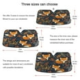 thumbnail image 5 of Qxltty Cute Fox Pattern Car Windshield Sunshades Foldable UV Rays Sun Visor Protector Keep Your Vehicle Cool 55×27.6in, 5 of 8