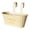 Beige, variant on ZenCart Over Fence Planter Iron Hanging Flower Pot Railing Planter with Detachable Hooks for Home Garden Fence Deck Railing Terrace