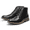 BLACK-PU, variant on BURUDANI Men's Dress Ankle Motorcycle Boots