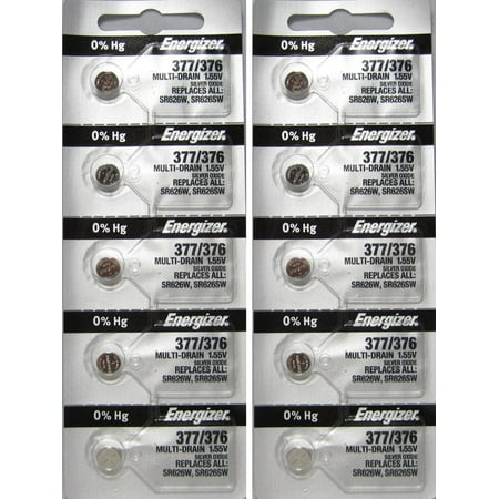 376 Energizer Watch Batteries - 377 / 376 Battery SR626SW Energizer Watch Batteries (15 Batteries)
