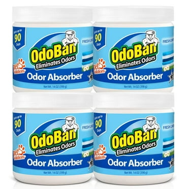 14 oz. Fresh Linen Solid Odor Absorber Odor Eliminator for Smoke Odor and Musty Smell in Home Bathroom Pet Area (4-Pack)