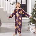thumbnail image 6 of Pizza Pattern One Piece Pajamas Soft Jumpsuit Cozy Sleep and Play Romper Zipper and Pockets 4T, 6 of 8